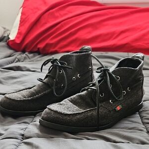 Authentic Gucci Men's Black High-Top Shoes Boots Size 11.5
